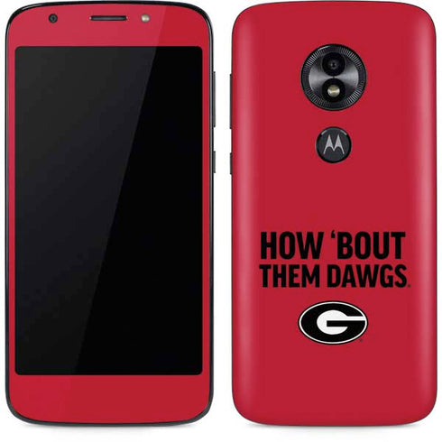 University of Georgia How Bout Them Dawgs Moto E5 Play Skin